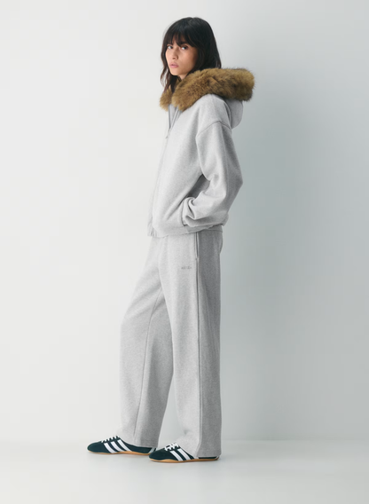 Fur zip-up Hoodie